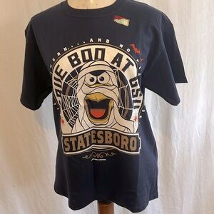 Georgia Southerm Youth Halloween Tee Navy YL Short Sleeve